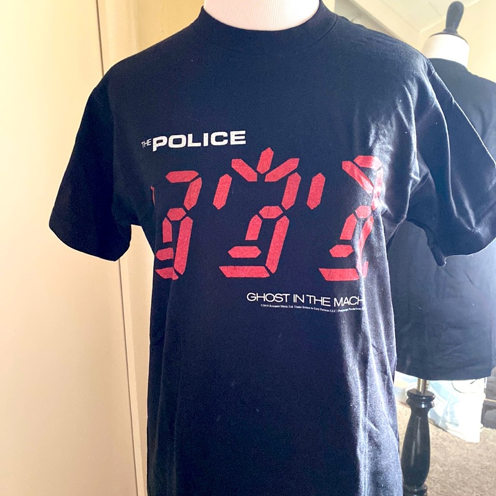 Black Police Ghost in the Machine NWOT t-shirt size S